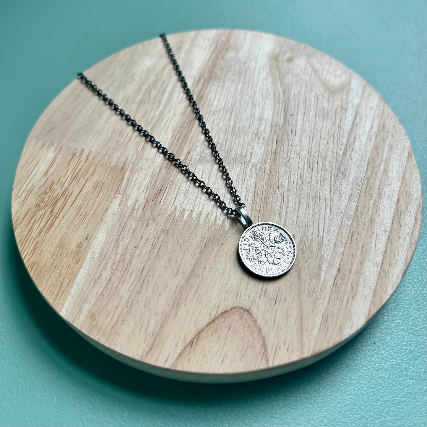British Sixpence Coin Necklace