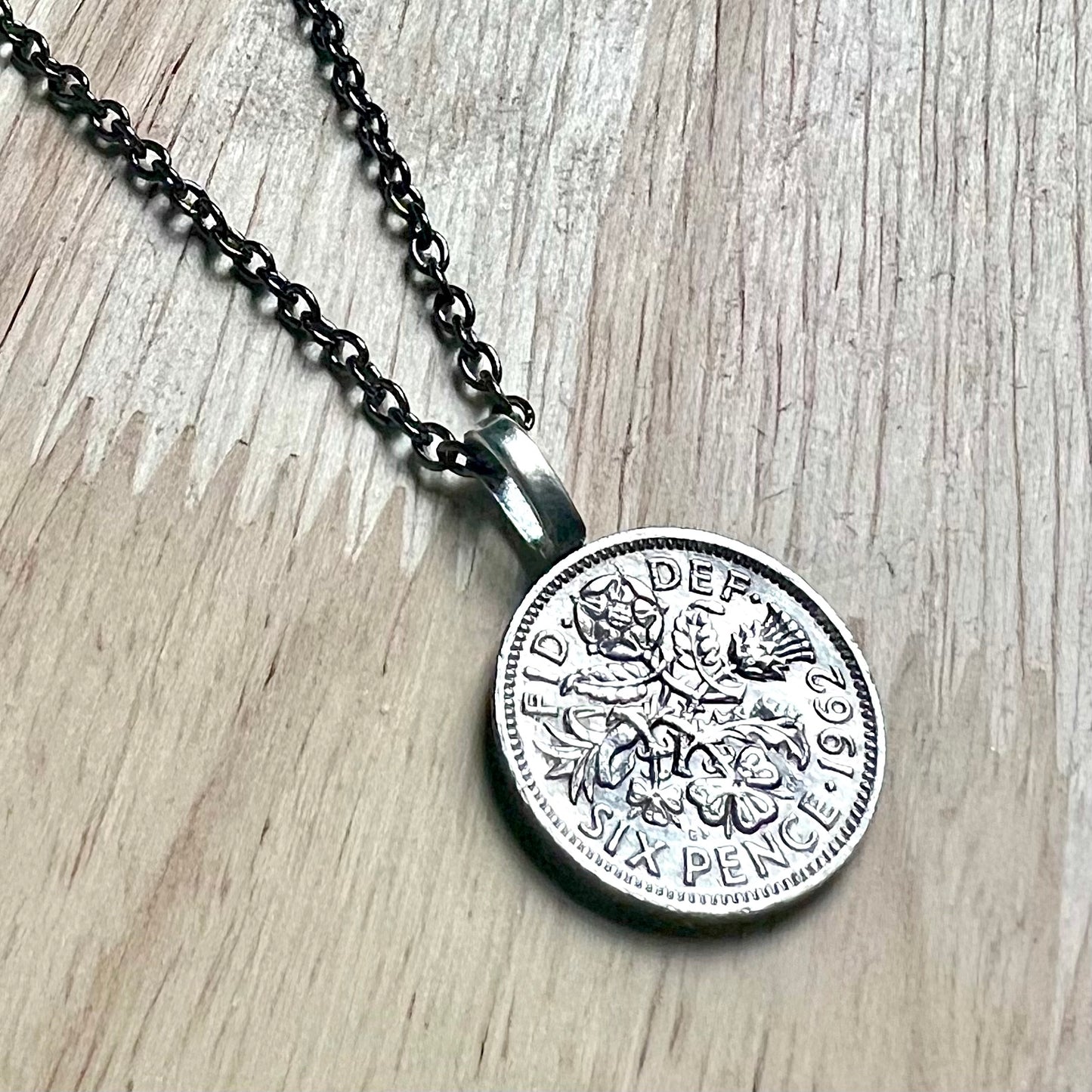 British Sixpence Coin Necklace