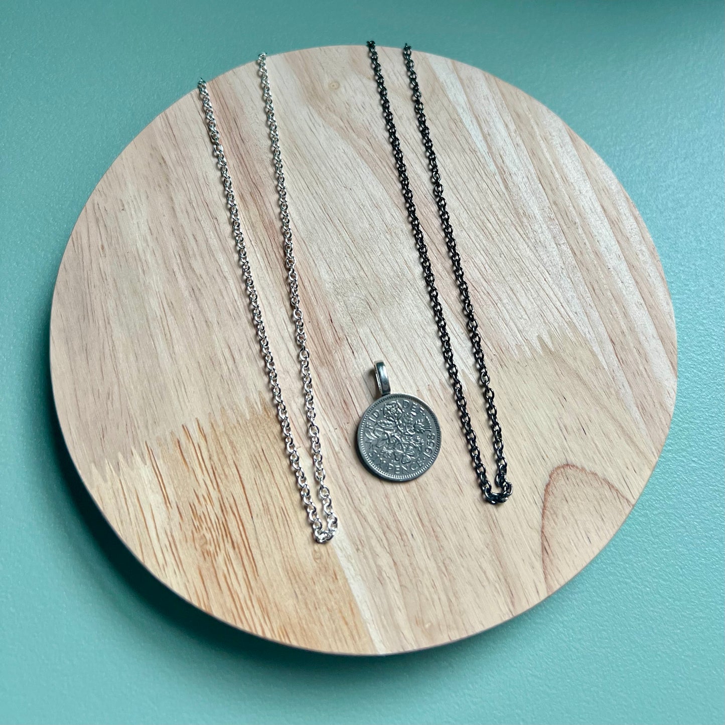 British Sixpence Coin Necklace